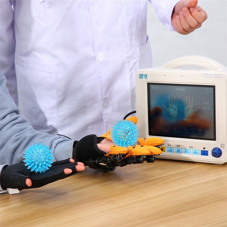 Handherstel-exoskelet voor verlamd