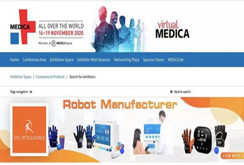 Medica tentoonstelling Duitsland Si Yi hand functionele revalidatie robot
