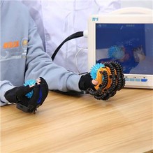 Exoskelet voor zacht handapparaat voor verlamden